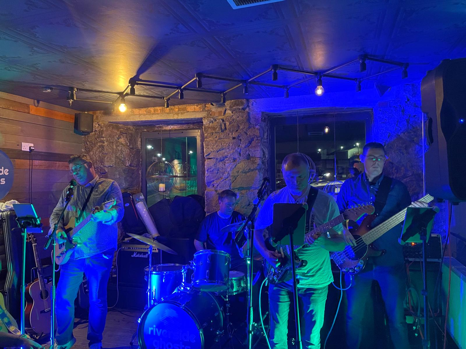 Riverside Ghosts performing live in The Cartvale
